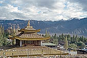 Ladakh - Leh, the Soma Gompa with the mountains of the Stok Range on the background